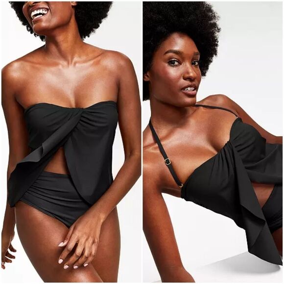 Vince Camuto Draped Tankini Top sz Sm - Picture 1 of 15